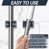 3-H Mop and Broom Holder Wall Mount 8 Pack, Broom Holder for Garage Garden Shed Storage System Laundry Room Home Kitchen Organization (Black) view 4