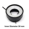 Microscope Kit Microscope Top LED Ring Light Source, Industrial Camera CCD Vision Light Source Inner Diameter 50 mm 96 LED Ring Lamp, Adjustable Brightness Microscope Illumination Microscope Lens Adap view 2