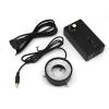 Microscope Kit Microscope Top LED Ring Light Source, Industrial Camera CCD Vision Light Source Inner Diameter 50 mm 96 LED Ring Lamp, Adjustable Brightness Microscope Illumination Microscope Lens Adap view 3