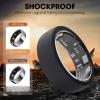 2-Pack Oura Ring Cover - Gen 4/3 Compatible, Anti-Scratch Silicone Protector (Black&Clear, S for 6-10) view 3