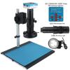 Joebo Microscope Kit 4K 48MP USB Digital Video Microscope Camera Adjustable Magnification 130X 180X C Mount Len 56 LED Ring Light Microscope Lens Adapters (Color : B 180X Set) view 2