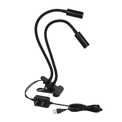 JOEBO Microscope Kit Clamp USB Dual Adjustable LED Spot Light Lamp Stereo Microscope Camera Microscope Lens Adapters (Color : Warm White)