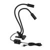 JOEBO Microscope Kit Clamp USB Dual Adjustable LED Spot Light Lamp Stereo Microscope Camera Microscope Lens Adapters (Color : Warm White) view 1