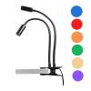 JOEBO Microscope Kit Clamp USB Dual Adjustable LED Spot Light Lamp Stereo Microscope Camera Microscope Lens Adapters (Color : Warm White) view 3