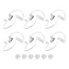 MECCANIXITY Ear Piece Headset Earpiece Agent Secret Earpiece Costume Prop with Earbuds, Replacement Acoustic Tube for 2-Way Radio Audio Headsets, Pack of 6 view 1