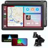 Wireless CarPlay Screen for Car Android Auto 9" HD Touch Screen, Portable Bluetooth GPS Navigation Mirror Link Music Video Player Airplay/Siri/AUX view 1