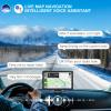 Wireless CarPlay Screen for Car Android Auto 9" HD Touch Screen, Portable Bluetooth GPS Navigation Mirror Link Music Video Player Airplay/Siri/AUX view 3