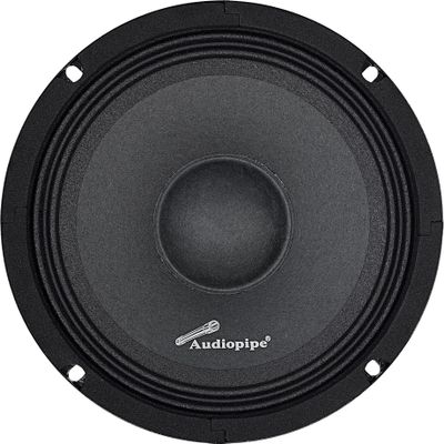 Audiopipe 6" Mid-Range Frequency Loudspeaker (APMB-627-4), High Performance, 200 Watts, 1.5" KSV Voice Coil, Flat Steel Basket, Easy Installation, Long Lifespan, 4 Ohms