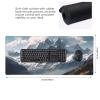 BTCOWZRV Large Mousepad Mountain and White Clouds Gaming Mousepad 16 X 35.5 in Waterproof Keyboard Mousepad Mat Laptop Desk Mat with Stitched Edges Non-Slip Desk Writing Pad for Office Home, Black view 2