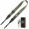 Padwa Lifestyle Adjustable Camera Strap - 1.5" Full Grain Leather Ends Camera Straps for Photographers, Adjustable Neck Shoulder & Crossbody Nylon Strap Quick Release for Cameras and Binoculars view 1