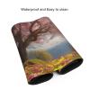 BTCOWZRV Large Mousepad Tree Flowers Nature Scenery Gaming Mousepad 16 X 35.5 in Waterproof Keyboard Mousepad Mat Laptop Desk Mat with Stitched Edges Non-Slip Desk Writing Pad for Office Home, Black view 4