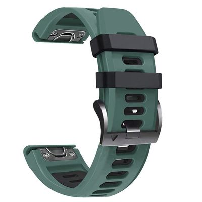 RORFFK 22 26mm Bracelet For Garmin Fenix 7 7X 6 6X Pro 5X 5 Smart Watch Straps Silicone Quick Release Band Watchband For Garmin Epix (Color : G, Size : 26mm Fenix 5X 5XPlus)