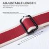 Padwa Lifestyle Adjustable Camera Strap - 1.5" Full Grain Leather Ends Camera Straps for Photographers, Adjustable Neck Shoulder & Crossbody Cotton Strap Quick Release for Cameras and Binoculars view 3