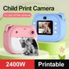 Andoer Kids Instant Print Camera Kids Camera 1080P Digital Camera with Dual Lens 2 Inch Screen Picture Frames Thermal Printing Paper Birthday Festival Gift for 3+ Year Old Children Boys Girls, Purple view 4