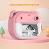 Andoer Kids Instant Print Camera Kids Camera 1080P Digital Camera with Dual Lens 2 Inch Screen Picture Frames Thermal Printing Paper Birthday Festival Gift for 3+ Year Old Children Boys Girls, Pink view 3