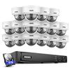 ANNKE Security Camera System PoE, 16CH H.265+ 12MP NVR, 16x 4K Dome Security IP Cams (Not PTZ), AI Motion Detection, Built-in Mic Audio Recording, Smart Color Night Vision, 4TB HDD, IP67 Waterproof view 1