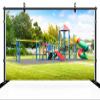 chnywork 15x10ft Kids Amusement Park Background Children's Slide Playground Green Trees Kindergarten Blue Sky Background Baby Shower Birthday Holiday Vacation Party Decor Wallpaper Photo Props view 3
