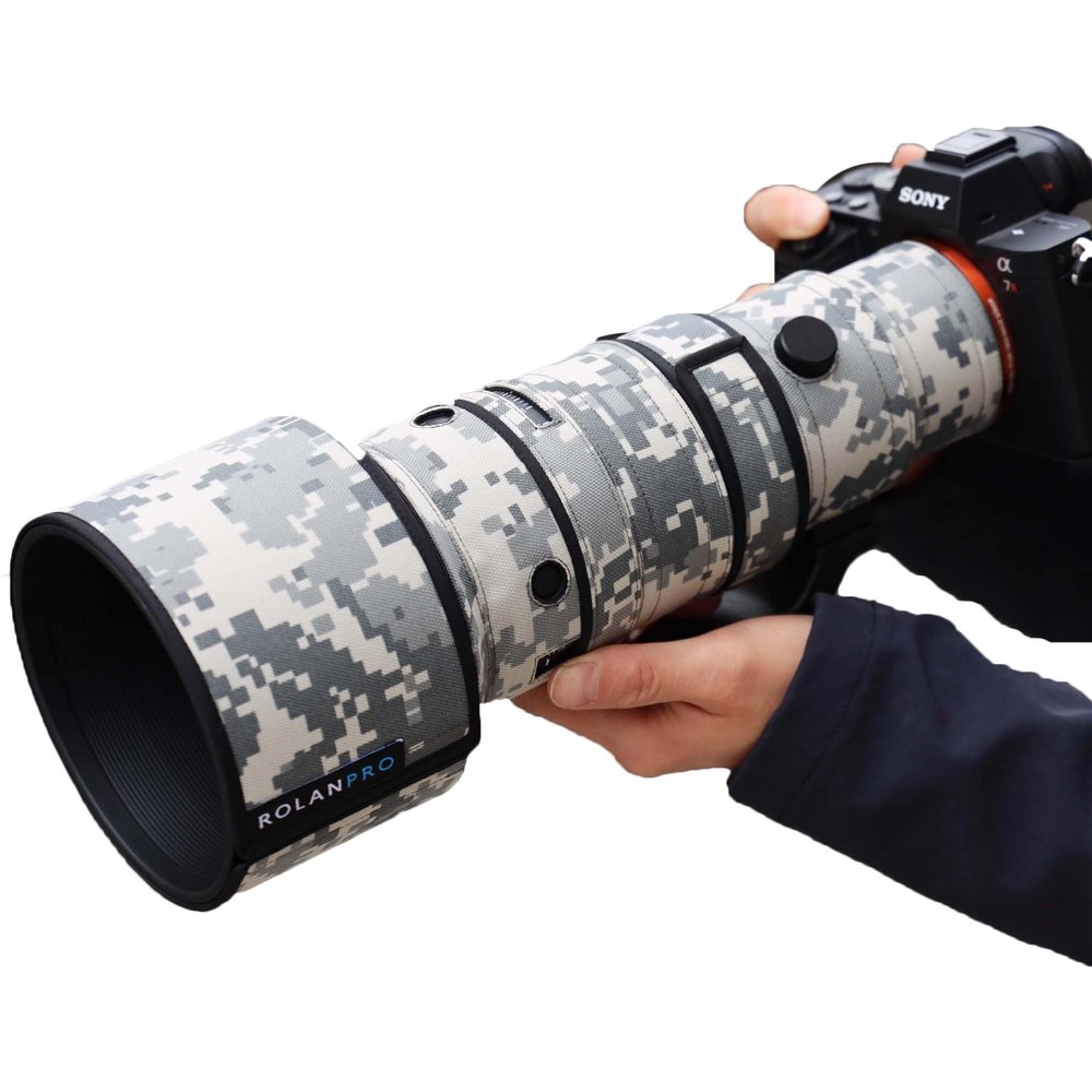 Rolanpro Lens Camouflage Rain Cover Waterproof Sigma 500mm F5.6 DG DN OS Sports E Mount Lens Protective Sleeve-#UCP Waterproof