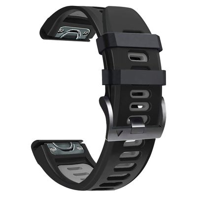 RORFFK 22 26mm Bracelet For Garmin Fenix 7 7X 6 6X Pro 5X 5 Smart Watch Straps Silicone Quick Release Band Watchband For Garmin Epix (Color : E, Size : 22mm Fenix 5 5Plus)