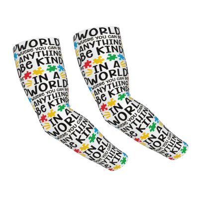 ASYG Autism Awareness Sports Cooling Arm Sleeve Autism Sun Protection Arm Sleeves for Men and Women