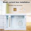 Jesscasday 8-Port CAT5e Shielded Panel RJ45 10G Ready Metal Housing Color-Coded Labeling for T568A and T568B Wiring 8 Port Cat5e Panel view 3