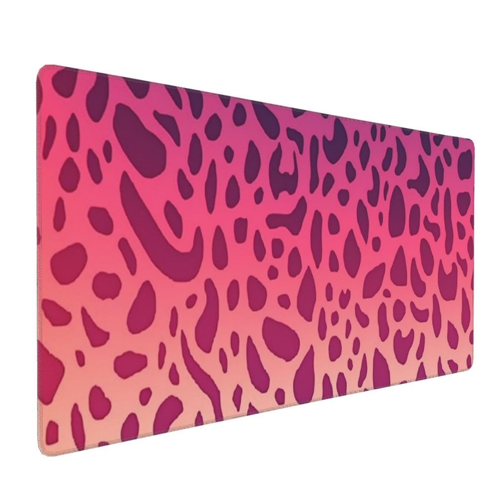 Large Mousepad Gradient Animal Pattern Gaming Mousepad 16 X 35.5 in Waterproof Keyboard Mousepad Mat Laptop Desk Mat with Stitched Edges Non-Slip Desk Writing Pad for Office Home