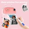 Andoer Instant Photo Camera, Andoer Photo Camera for Children 1080P, Instant Camera for Children 2.4 Inch IPS Screen with Thermal Printing Paper for Children 3-12 Years,, flesh pink view 3