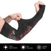 ASYG Funny Cool Red Dragon Cooling Arm Sleeves Sun Protection Unisex for Sports, Cycling, Golf Dragon Sleeves view 3