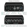 Mrroute Firewall Mini PC Intel Core 1250P(12C/16T,Up to 4.4GHz),2xSFP+10GbE Ports,8G RAM 256G SSD Mini Home Server/Router Computer,4xi226-V 2.5GbE,HDMI+DP Triple Display,1xConsole Micro PC view 3