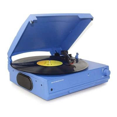 GeRRiT Gramophone Belt Driven Turntable with Built in Stereo Speaker Vintage Style Record Player Bluetoot