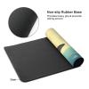 BTCOWZRV Large Mousepad Dragonfly Moon Gaming Mousepad 16 X 35.5 in Waterproof Keyboard Mousepad Mat Laptop Desk Mat with Stitched Edges Non-Slip Desk Writing Pad for Office Home, Black view 3