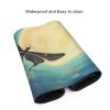 BTCOWZRV Large Mousepad Dragonfly Moon Gaming Mousepad 16 X 35.5 in Waterproof Keyboard Mousepad Mat Laptop Desk Mat with Stitched Edges Non-Slip Desk Writing Pad for Office Home, Black view 4