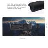 BTCOWZRV Large Mousepad Mountains Starry Sky Gaming Mousepad 16 X 35.5 in Waterproof Keyboard Mousepad Mat Laptop Desk Mat with Stitched Edges Non-Slip Desk Writing Pad for Office Home, Black view 2