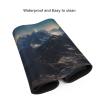 BTCOWZRV Large Mousepad Mountains Starry Sky Gaming Mousepad 16 X 35.5 in Waterproof Keyboard Mousepad Mat Laptop Desk Mat with Stitched Edges Non-Slip Desk Writing Pad for Office Home, Black view 4