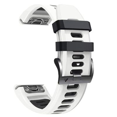 RORFFK 22 26mm Bracelet For Garmin Fenix 7 7X 6 6X Pro 5X 5 Smart Watch Straps Silicone Quick Release Band Watchband For Garmin Epix (Color : A, Size : 26mm D2 MK1 MK2i)
