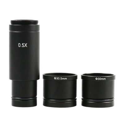 JOEBO Microscope Kit 0.5X 0.4X 1.0X C Mount Microscope Adapter 23.2mm Electronic Reduction Lens 0.5X Microscope Relay Lens Microscope Lens Adapters (Color : Adapter with Ring A)