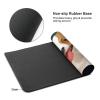 BTCOWZRV Large Mousepad Cute Corgi Pet and Milk Tea Gaming Mousepad 16 X 35.5 in Waterproof Keyboard Mousepad Mat Laptop Desk Mat with Stitched Edges Non-Slip Desk Writing Pad for Office Home, Black view 3
