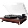 GeRRiT Vinyl Record Player Turntable Record Player with Built-in Speakers 3-Speed PH/BT/Out/AUX Treble & Bass Control Support Line-Output/Aux Input/Headphone Mode for Office/Home Decor view 1