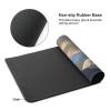 BTCOWZRV Large Mousepad Mountain Hot Air Balloon Gaming Mousepad 16 X 35.5 in Waterproof Keyboard Mousepad Mat Laptop Desk Mat with Stitched Edges Non-Slip Desk Writing Pad for Office Home, Black view 3