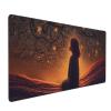 Large Mousepad Girl Looking Up at Night Stars Gaming Mousepad 16 X 35.5 in Waterproof Keyboard Mousepad Mat Laptop Desk Mat with Stitched Edges Non-Slip Desk Writing Pad for Office Home view 1