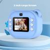 Andoer Kids Instant Print Camera Kids Camera 1080P Digital Camera with Dual Lens 2 Inch Screen Picture Frames Thermal Printing Paper Birthday Festival Gift for 3+ Year Old Children Boys Girls, Blue view 2