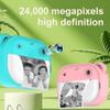 Andoer Kids Instant Print Camera Kids Camera 1080P Digital Camera with Dual Lens 2 Inch Screen Picture Frames Thermal Printing Paper Birthday Festival Gift for 3+ Year Old Children Boys Girls, Blue view 4