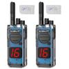 2 pcs global-ptt G5 4G LTE walkie Talkie Long Range Two Way Radio for Adults Work Communication Unlimited Distance Professional 16CH intercom 5000 Miles with yearly SIM (2transparentwithSIM&GPS) view 1