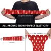 ASYG Red Polka Dots Sun Protection Arm Sleeves Cooling Polka Dots Arm Sleeve Sports Arm Sleeves for Men & Women view 4