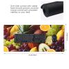 BTCOWZRV Large Mousepad Exotic Fruits Gaming Mousepad 16 X 35.5 in Waterproof Keyboard Mousepad Mat Laptop Desk Mat with Stitched Edges Non-Slip Desk Writing Pad for Office Home, Black view 2