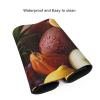 BTCOWZRV Large Mousepad Exotic Fruits Gaming Mousepad 16 X 35.5 in Waterproof Keyboard Mousepad Mat Laptop Desk Mat with Stitched Edges Non-Slip Desk Writing Pad for Office Home, Black view 4