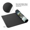 BTCOWZRV Large Mousepad Waterfalls On Krka River Gaming Mousepad 16 X 35.5 in Waterproof Keyboard Mousepad Mat Laptop Desk Mat with Stitched Edges Non-Slip Desk Writing Pad for Office Home, Black view 3