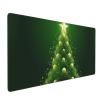 Large Mousepad Xmas Green Tree Gaming Mousepad 16 X 35.5 in Waterproof Keyboard Mousepad Mat Laptop Desk Mat with Stitched Edges Non-Slip Desk Writing Pad for Office Home view 1