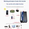 5000 Watt Pure Sine Wave Power Inverter 12V/24V/48V DC to 110V AC Converter for Vehicle/Home/RV/Truck Off-Grid Solar Power Inverter with AC Outlets and Color Screen Display,DC24VtoAC220V view 2
