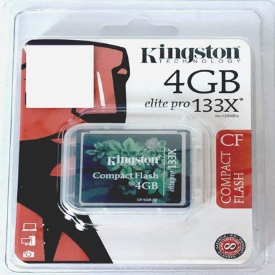 DirectNine Basics Kingston 4GB 133x Elite Pro CF Card Compact Flash Memory